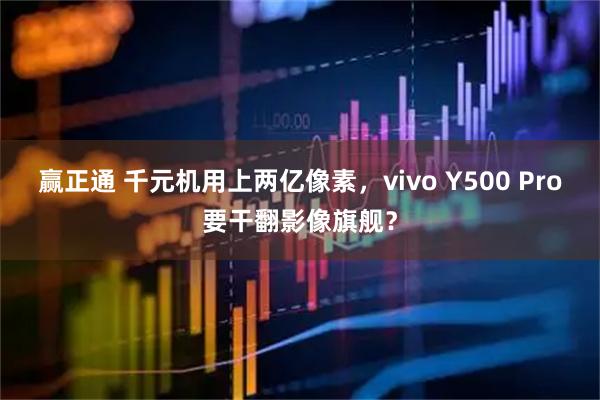 赢正通 千元机用上两亿像素,vivo Y500 Pro要干翻影像旗舰?