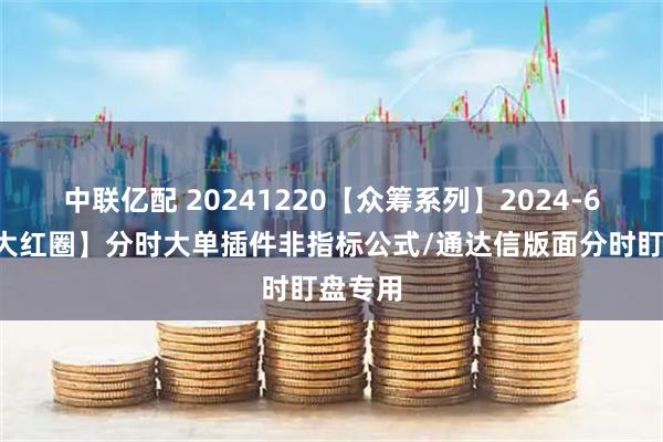 中联亿配 20241220【众筹系列】2024-68期【大红圈】分时大单插件非指标公式/通达信版面分时盯盘专用